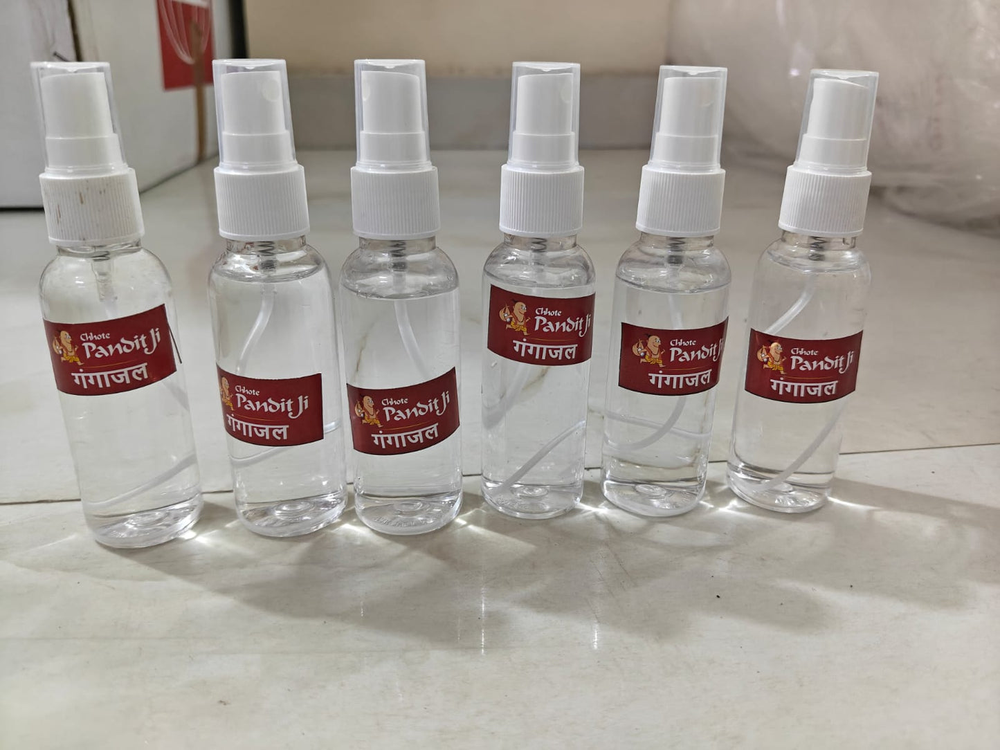 Ganga Jal Pack of 5 – Pure Gangajal from Haridwar for Pooja, Rituals & Spiritual Use | Sacred Holy Water