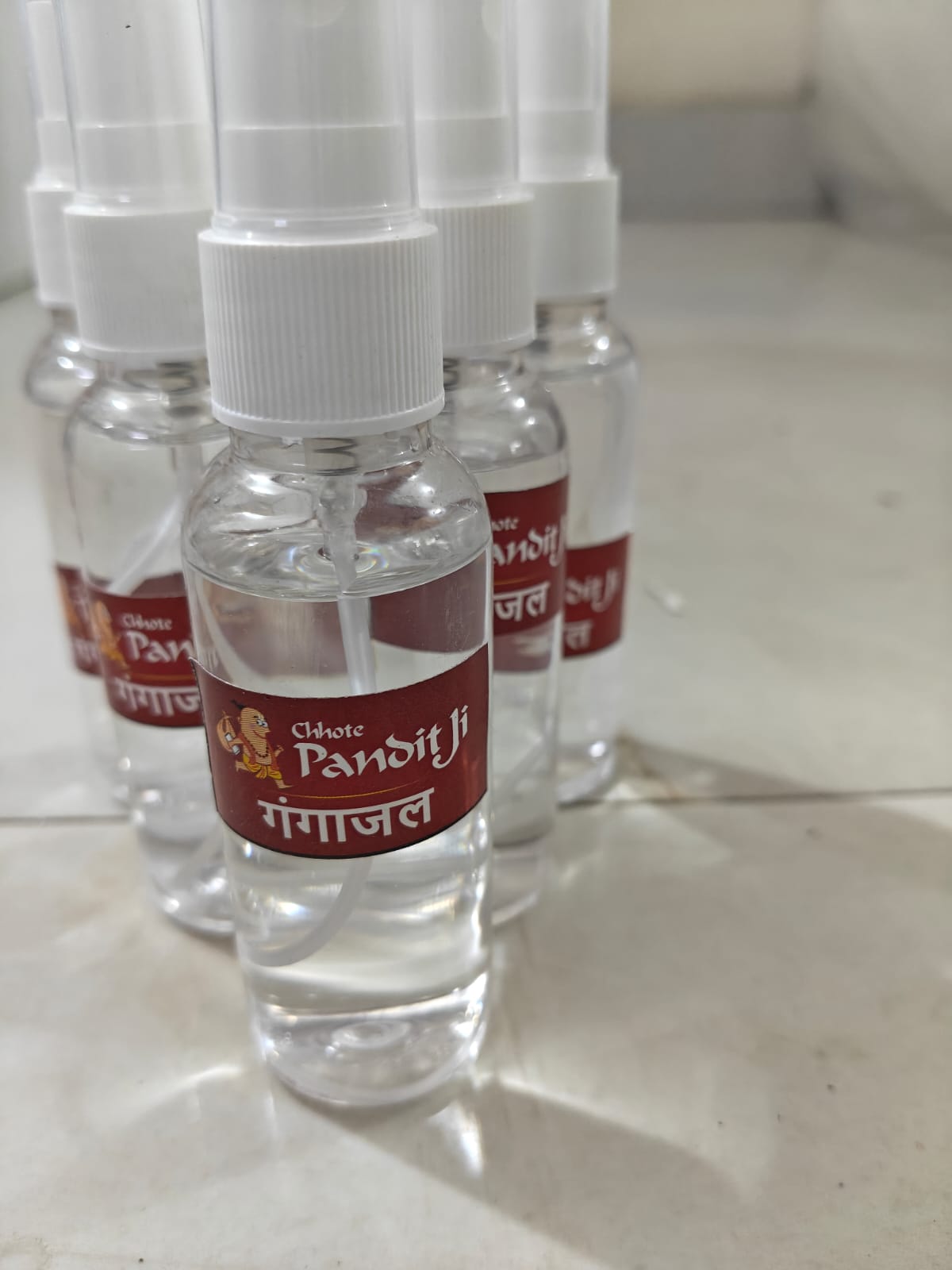 Ganga Jal Pack of 5 – Pure Gangajal from Haridwar for Pooja, Rituals & Spiritual Use | Sacred Holy Water