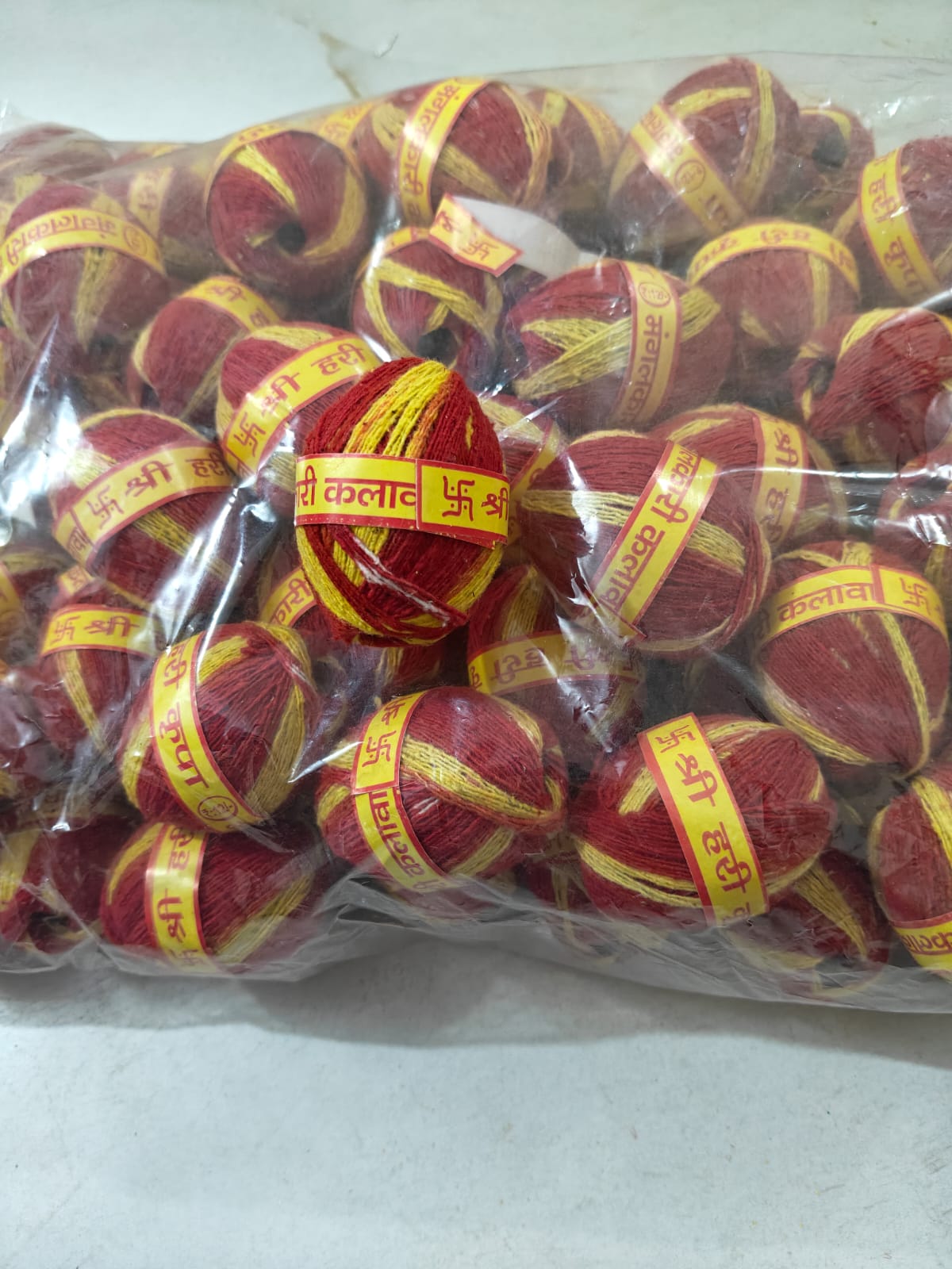 Kalawa Red Sacred Thread Pack of 6 – Mauli Dhaga for Pooja, Raksha Sutra for Protection, Ritual & Spiritual Use