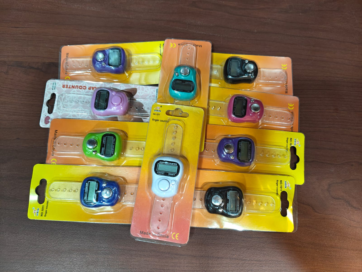 Mantra Jaap Mala Counter Pack of 5 – Multicolor Finger Tally Counter for Pooja, Meditation & Accurate Mantra Counting