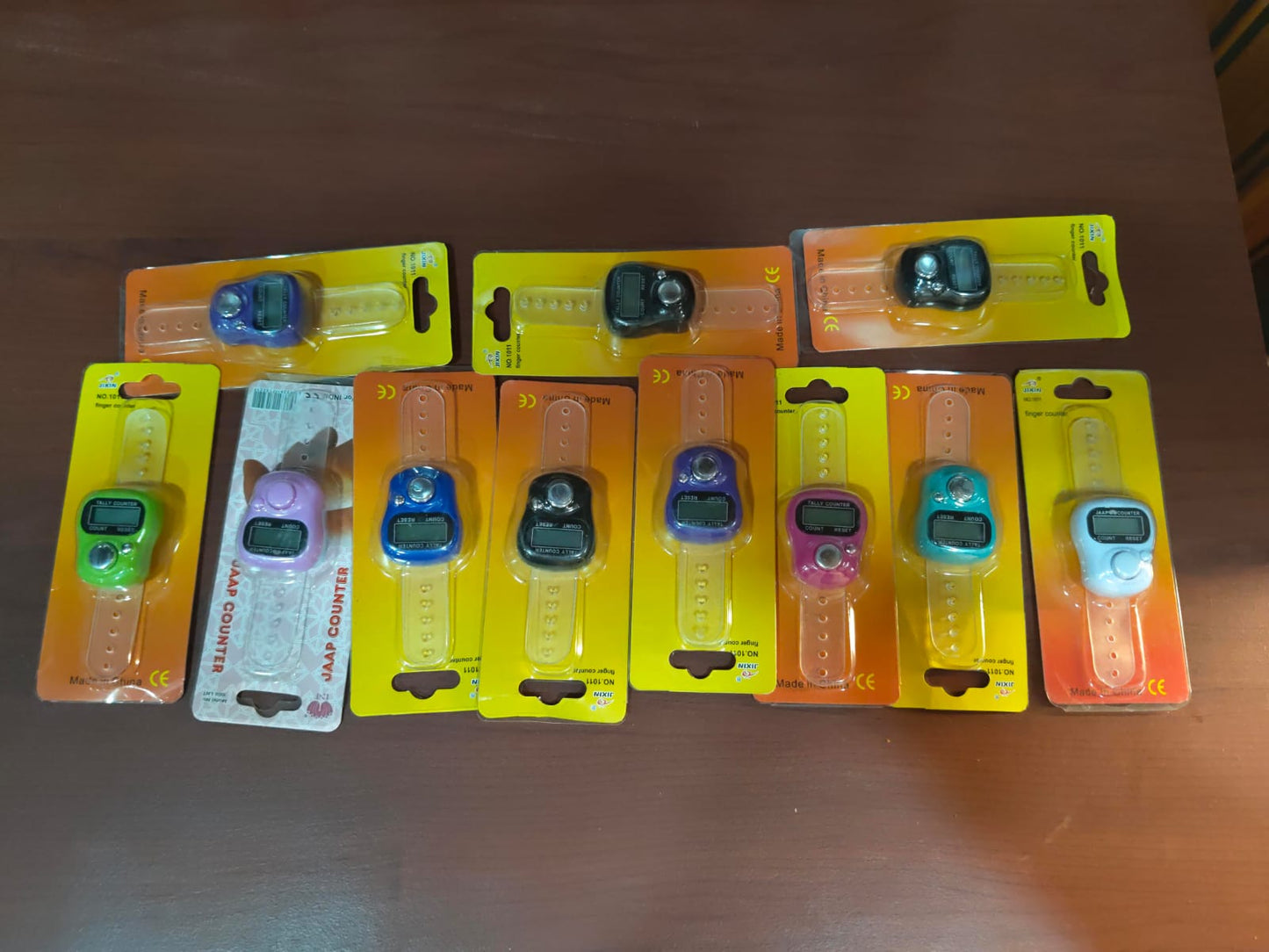 Mantra Jaap Mala Counter Pack of 5 – Multicolor Finger Tally Counter for Pooja, Meditation & Accurate Mantra Counting