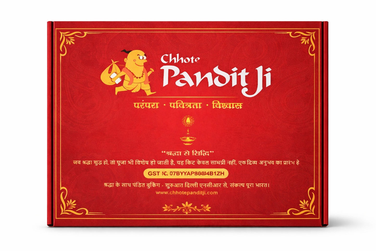 Daily Pooja Kit Box (24 Items) – Complete Pooja Samagri Set with 2 Free Items, Red Box for Home Temple & Rituals